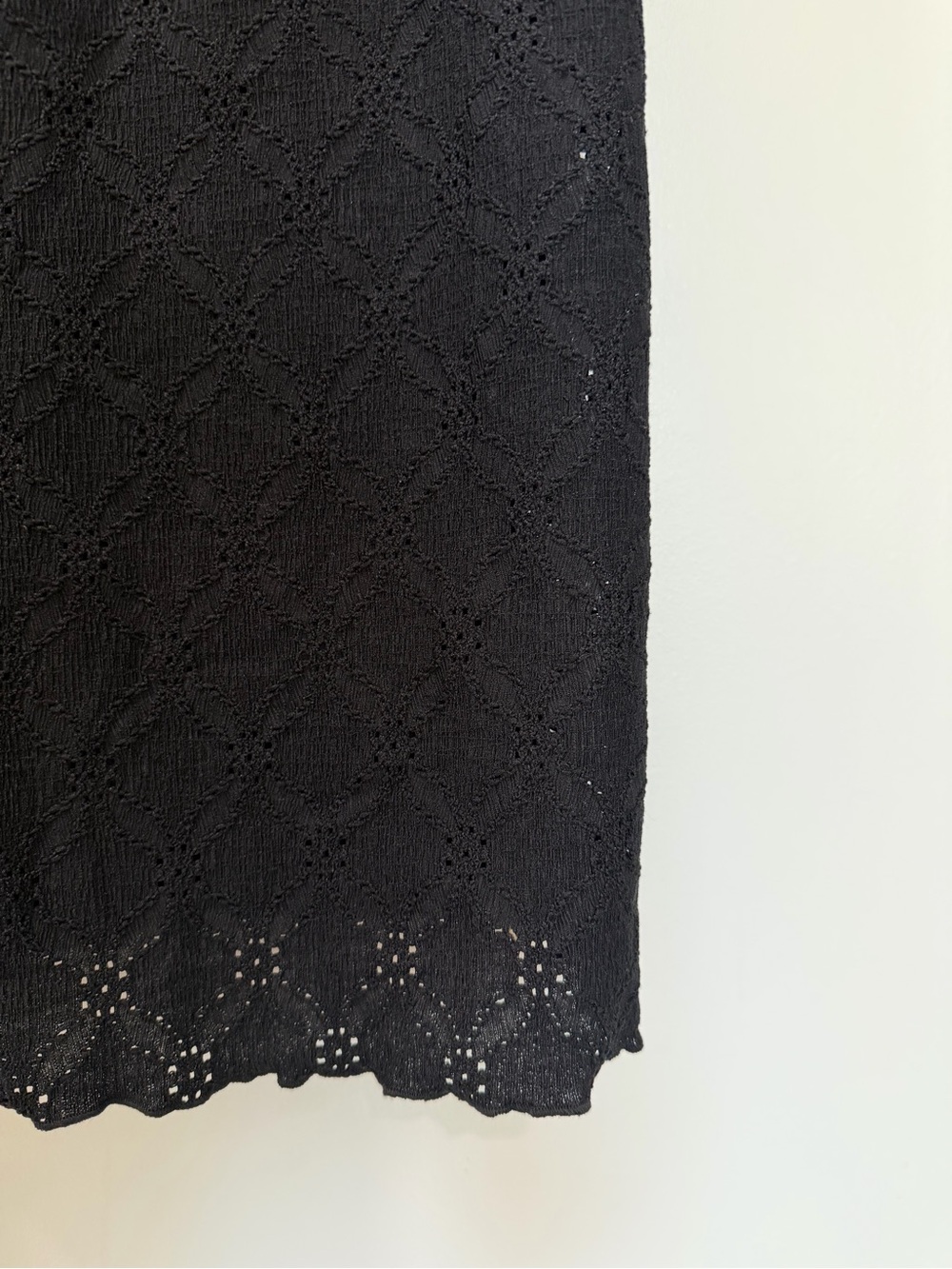 NWT Wild Fable Black Eyelet A-line Mini Dress - Picture 7 of 8